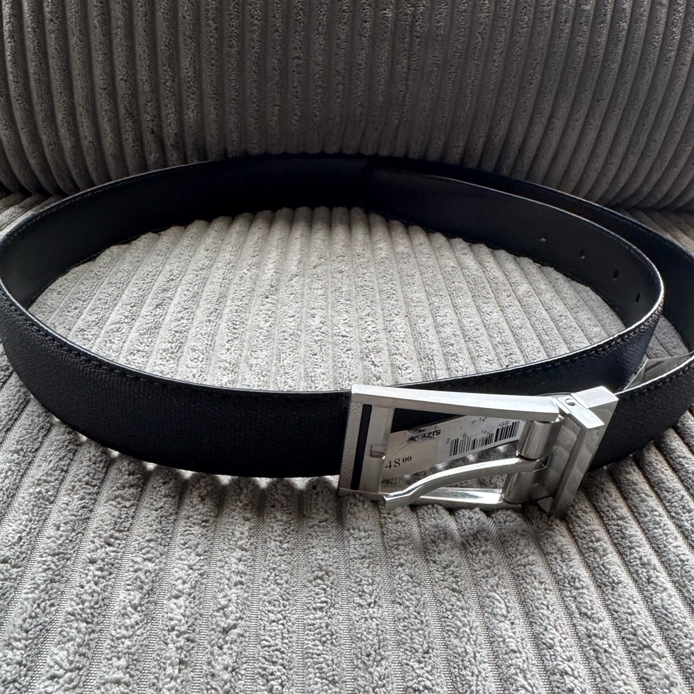 New Calvin Klein Black Leather Belt reversible size 40